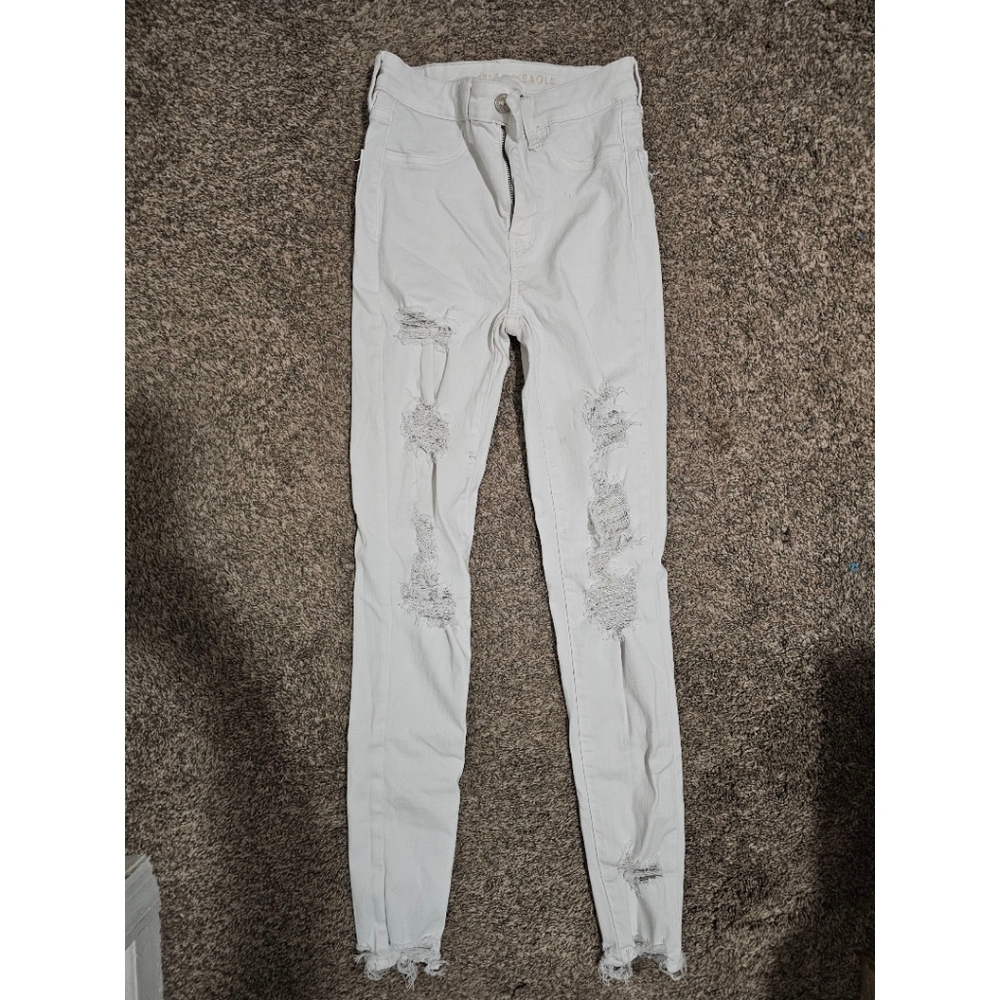 American Eagle Outfitters Next Level Stretch White Denim